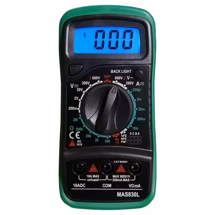 مولتی متر  اهم متر  mas830l