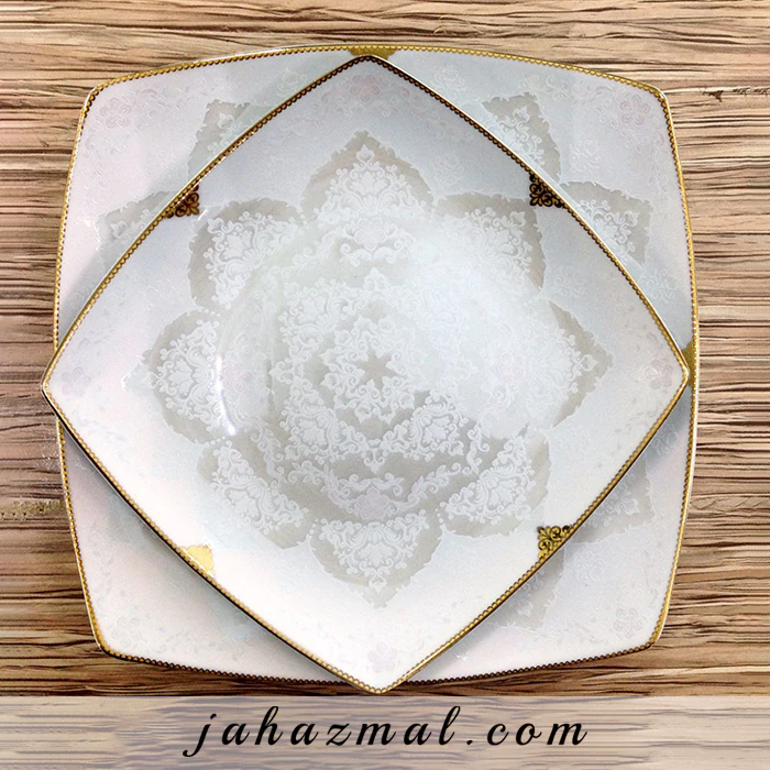سرویس چینی پردیس طرح شیلا طلایی 30 پارچه کد 460B