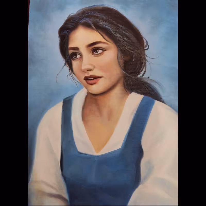 تابلو نقاشی رنگ و روغن پرتره کد 54654