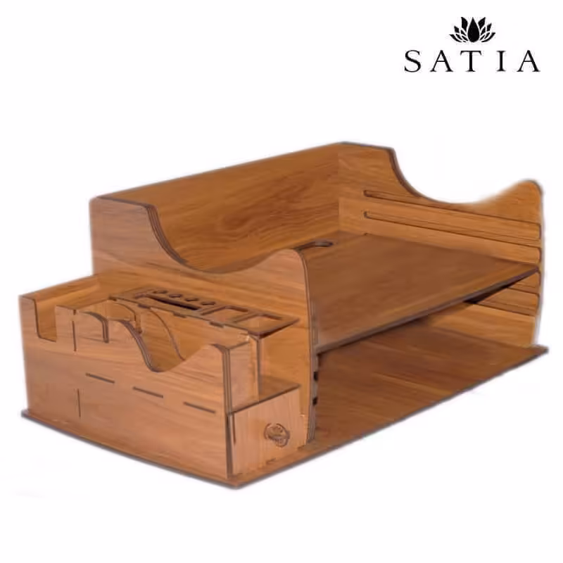 زیر مانیتوری قابل تنظیم چوبی مدل 2045