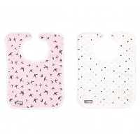 ست دو عددي پيش بند نخی لوما صورتی Luma Bib