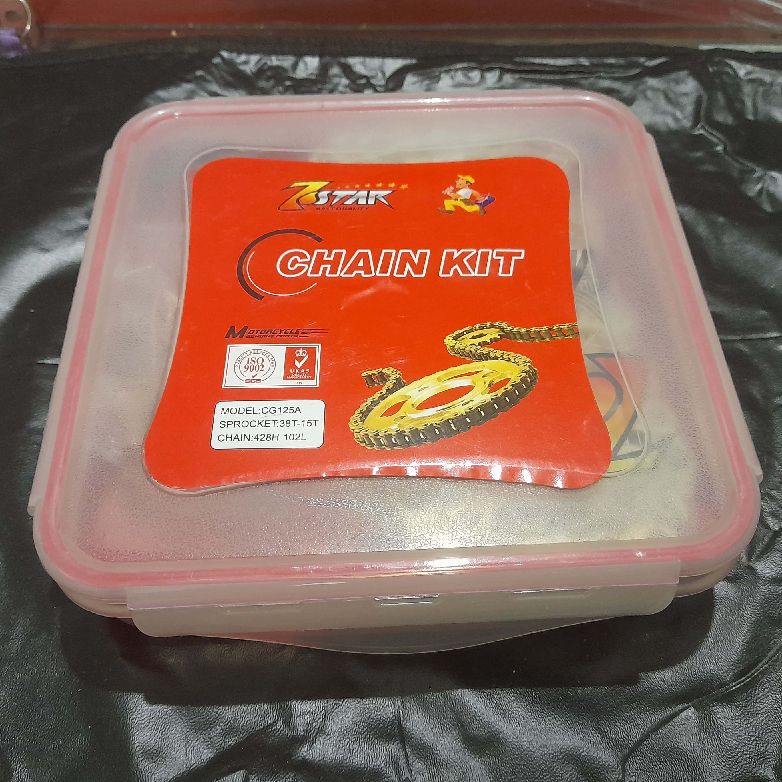 ست دنده زنجیر موتور سیکلت هندا  125 سی سی طلایی کیفیت عالی