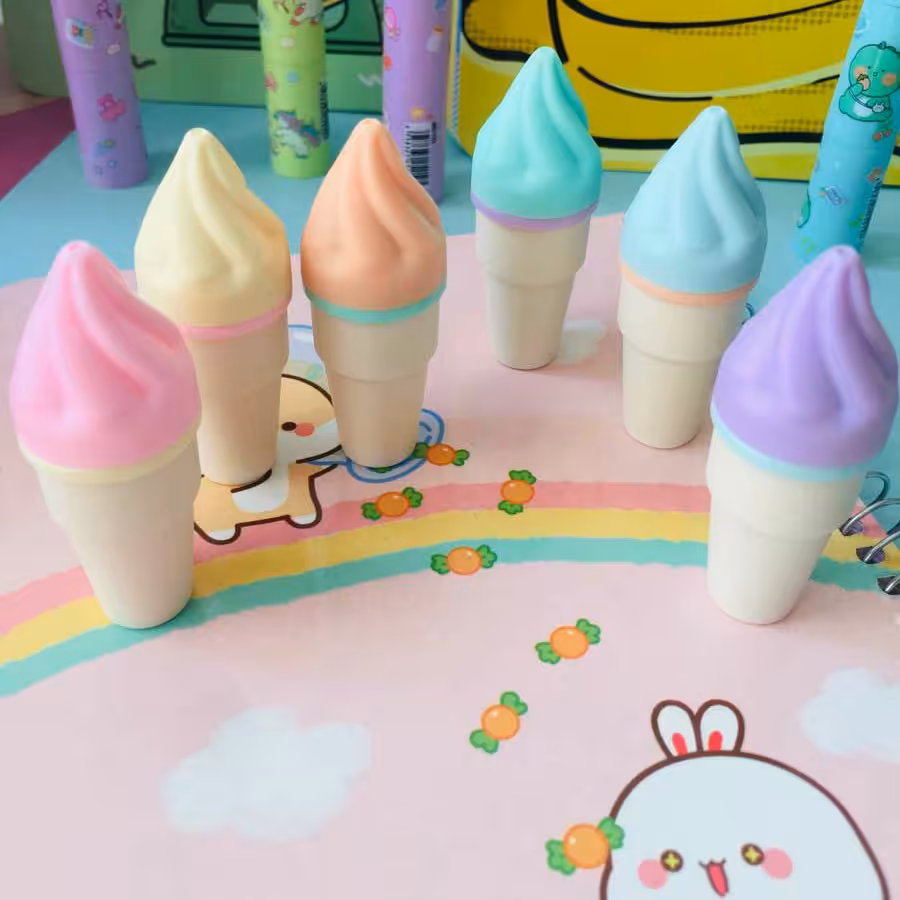 لوازم تحریر فانتزی ، هایلایتر فانتزی بستنی قیفی