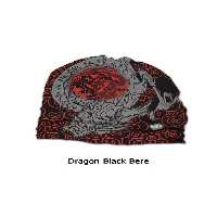 هدبند/دستمال سر موتورسیکلت هدبند دستمال هدبنددستمال اژدها سیاه برت اورجینال Narr