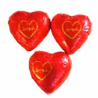 شکلات قلب شونیز قرمز 78 درصد 100گرم