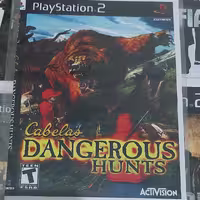 خرید بازی پلی استیشن 2 دو بازی Cabela's Dangerous Hunts گیم مخصوص ps2 سی دی بازی تیراندازی ورزشی play station 2