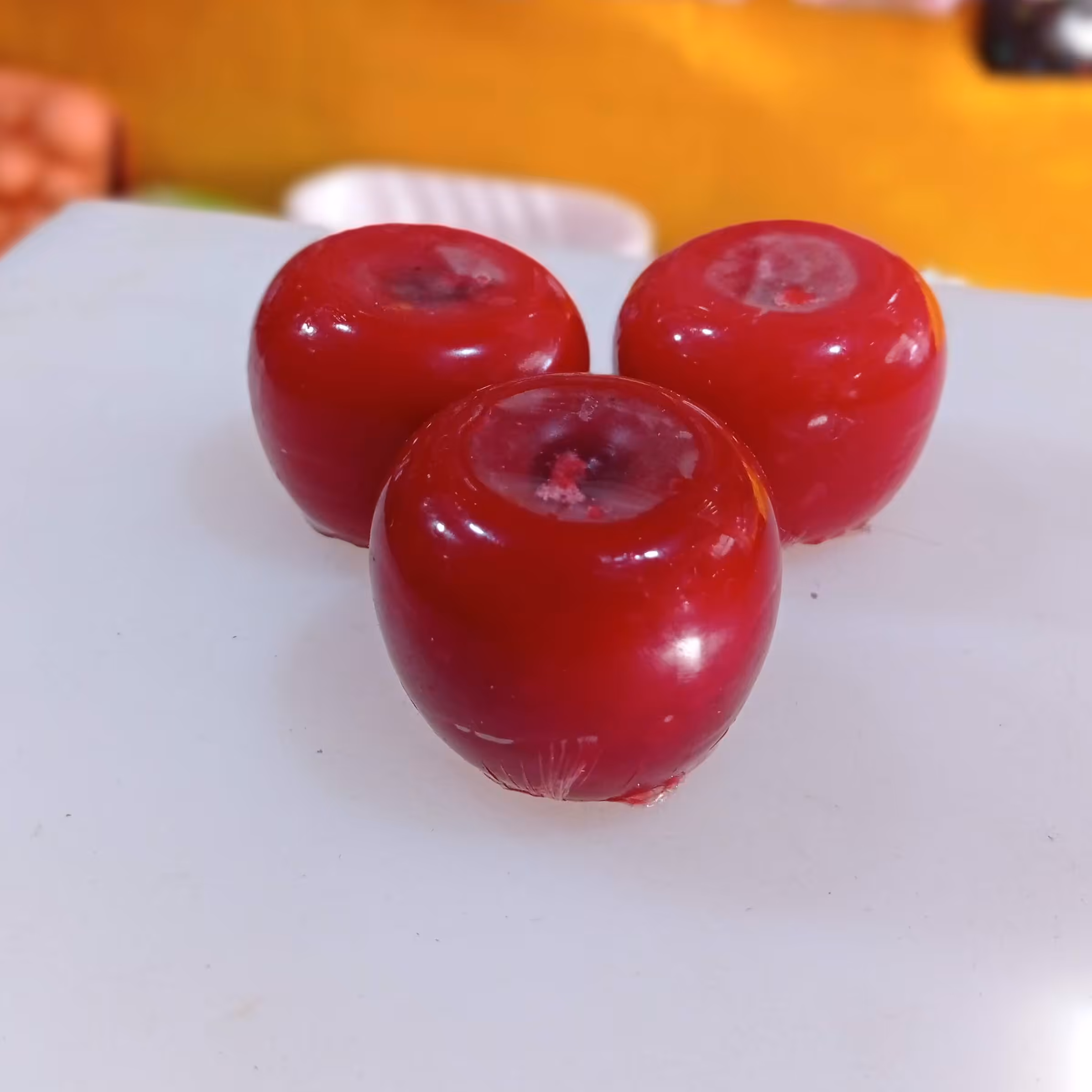 شمع طرح سیب درختی 