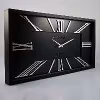ساعت دیواری آرتمیس مدل 2027 مشکی(زه مشکی و صفحه مشکی) و اعداد سیلور(نقره)