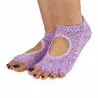 جوراب بدنسازی جلو باز پیلاتس 32042 CHG | بنفش روشن