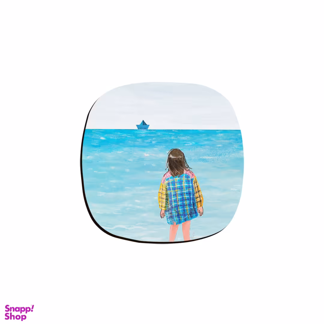 زیر لیوانی ترمه طراحان ایده مدل پشت دریاها کد cfp1175 مجموعه شش عددی