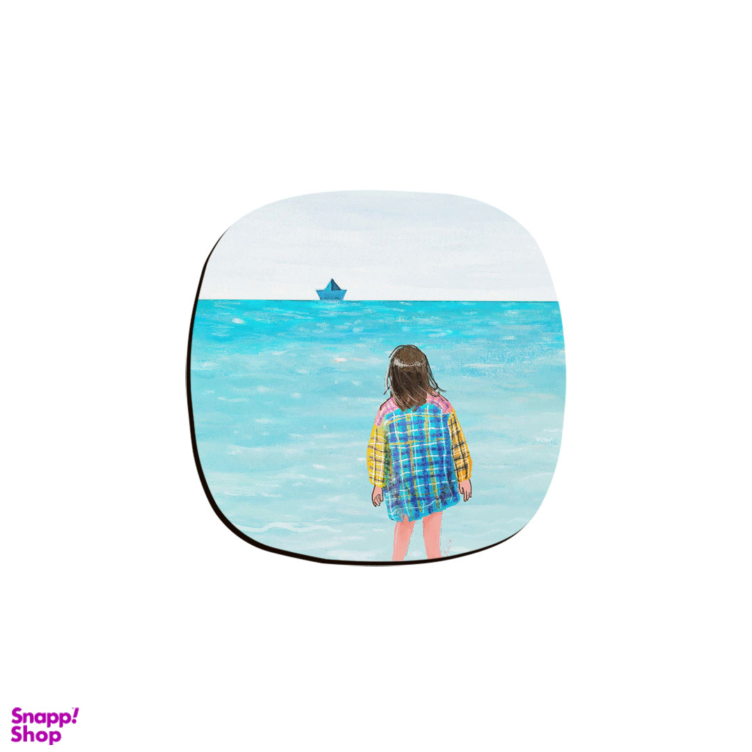 زیر لیوانی ترمه طراحان ایده مدل پشت دریاها کد cfp1175 مجموعه شش عددی