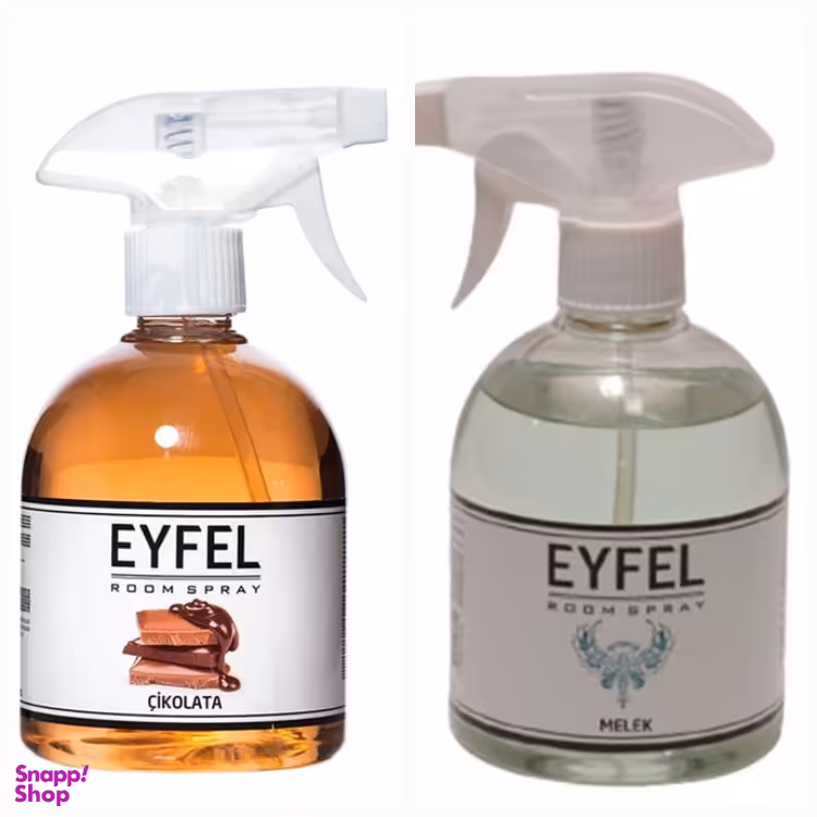اسپری خوشبو کننده هوا ایفل مدل شکلات و فرشته حجم 500 میلی لیتر مجموعه 2 عددی