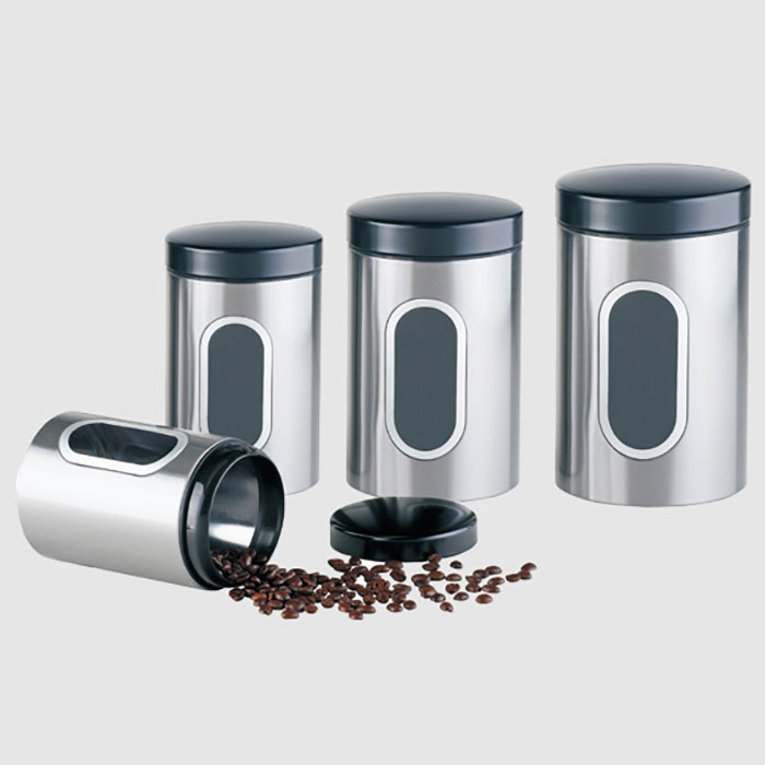 قوطی 4 رقم پنجره دار استیل یونیک کد 5990