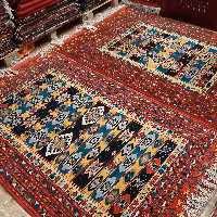 قالیچه دستبافت ترکمن اعلا، طرح اورتمن ،3متری،ارسال رایگان،پشم