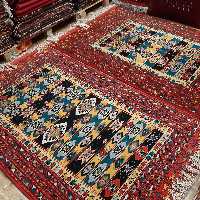 قالیچه دستبافت ترکمن اعلا، طرح اورتمن ،3متری،ارسال رایگان،پشم