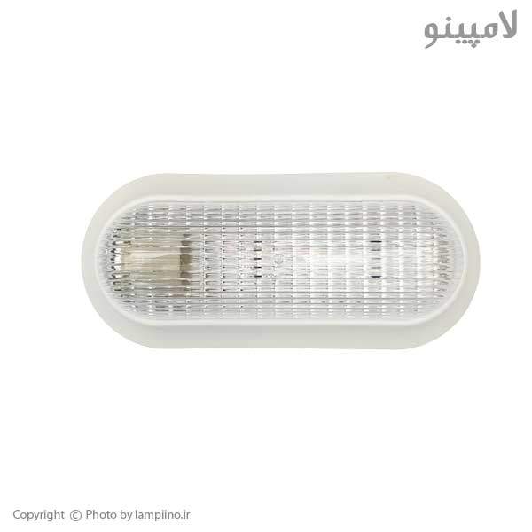 چراغ دیواری بیضی ساندویچی رفلکتور دار سرپیچ سرامیکی