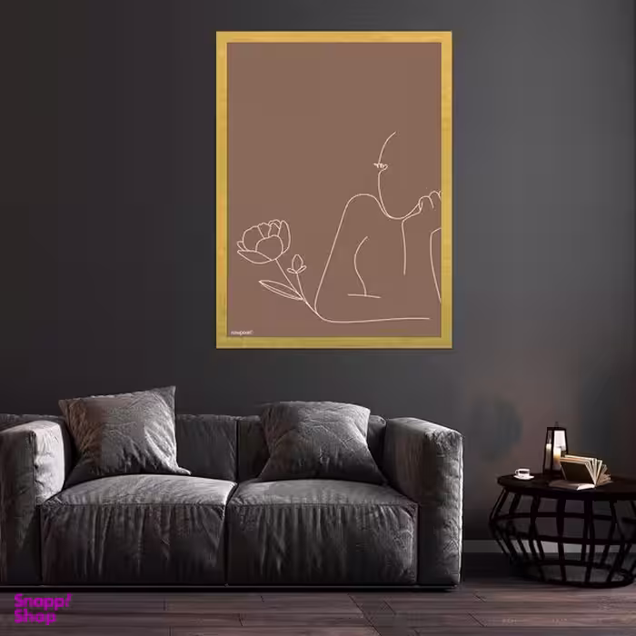 تابلو بکلیت طرح نقاشی مدرن مینیمال مدل قاب شاسی T-S9933