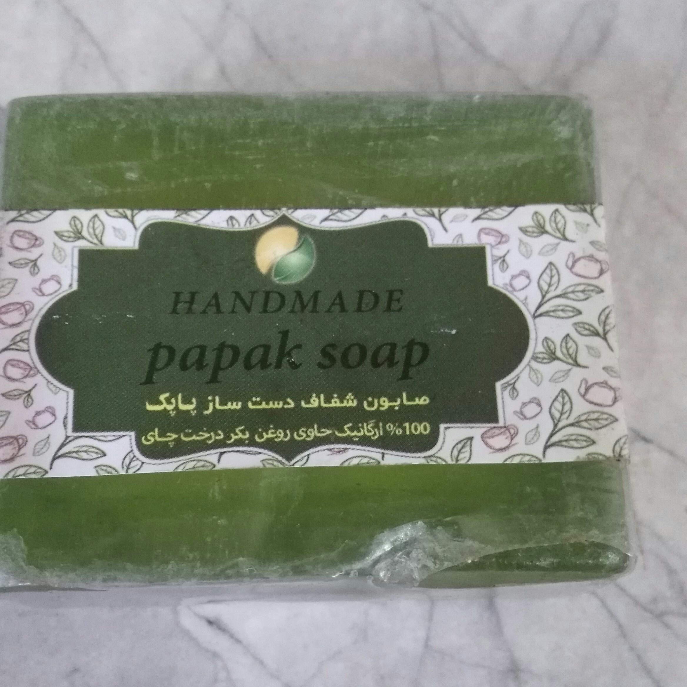 صابون گلیسرینه دست ساز برگ درخت چای