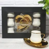 ست قهوه خوری سرامیک رنگ جور  ردچری 