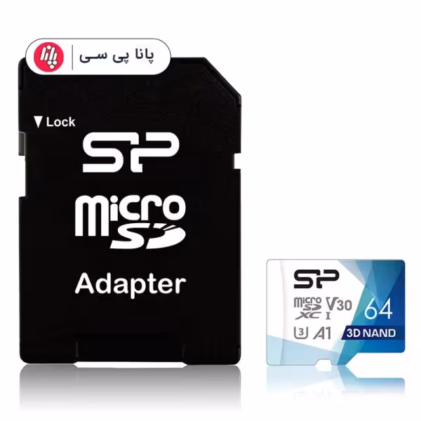 مموری میکرو اس دیSP Micro SDXC Superior Pro U3 V30 100Mb/s With Adapter