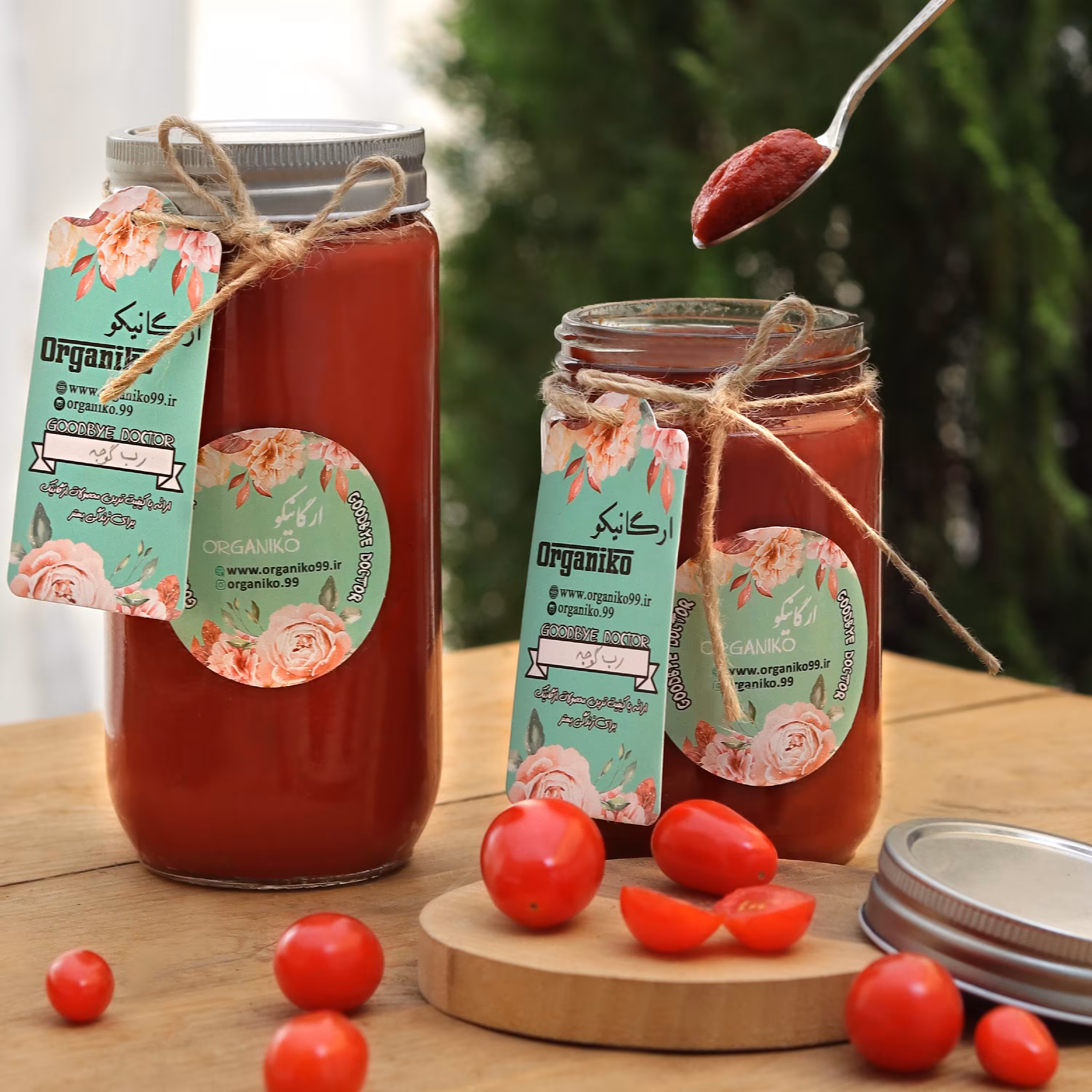 رب گوجه بدون مواد افزودنی و خوش رنگ و خوش طعم  با حداقل میزان مصرف