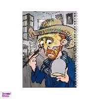 دفتر مشق 100 برگ بامبیلیپ طرح نقاشی ونگوگ روی خودش کد 7163667