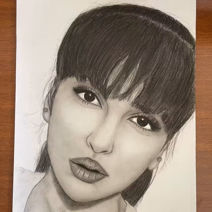 طراحی چهره نقاشی چهره 60 در 45  a2