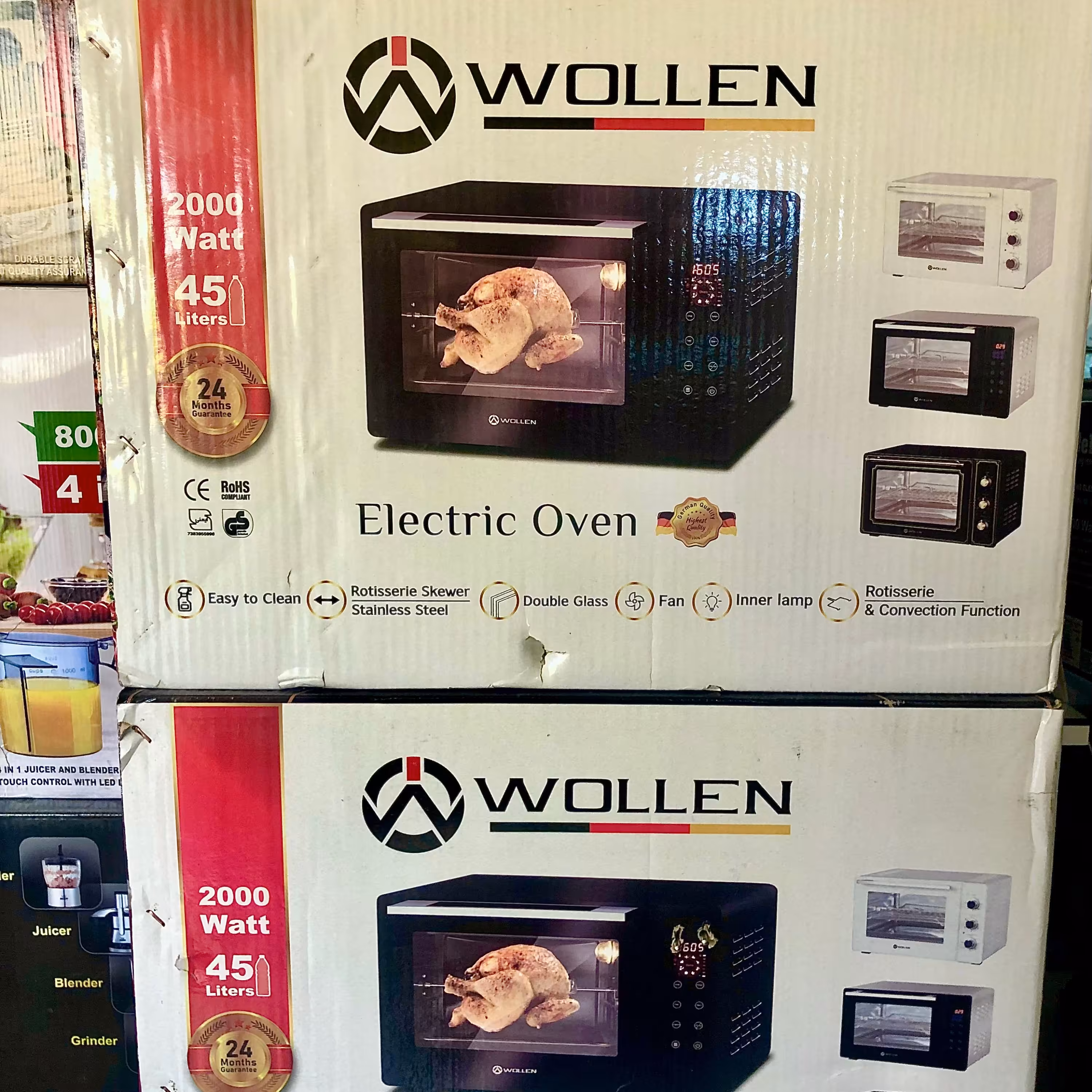 توستر 45 لیتری تمام لمس وولن تحت لیسانس آلمان