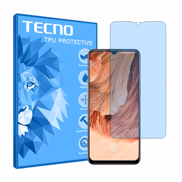 گلس اوپو F17 مدل هیدروژلی آنتی بلو برند تکنو کد S