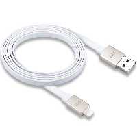 کابل جاست موبایل لایتنینگ ALUCABLE FLAT DELUXE 1.2 متر - طلایی - Hiapple.ir