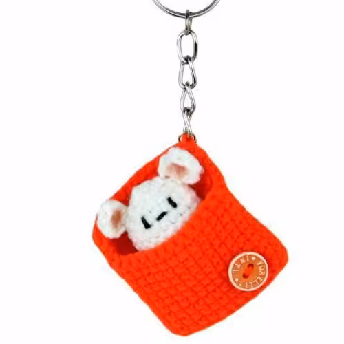 عروسک جاکلیدی کاموا دست ساز