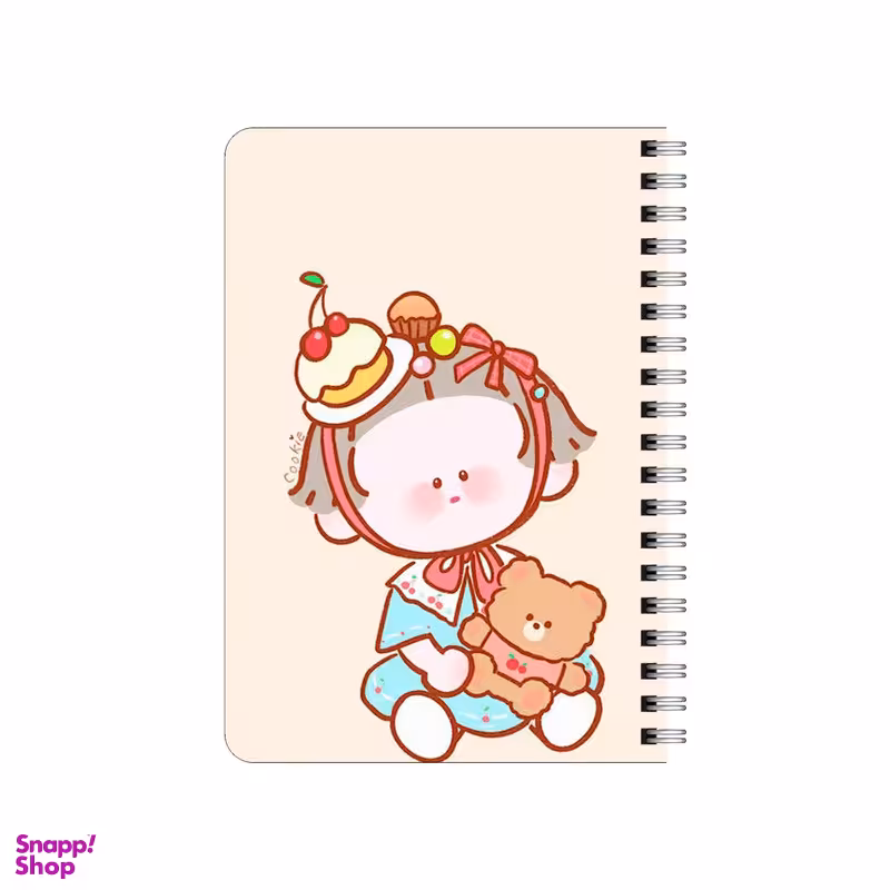 دفترچه یادداشت بامبیلیپ مدل چوبی طرح دختر کیکی و  خرسش کد 6330724