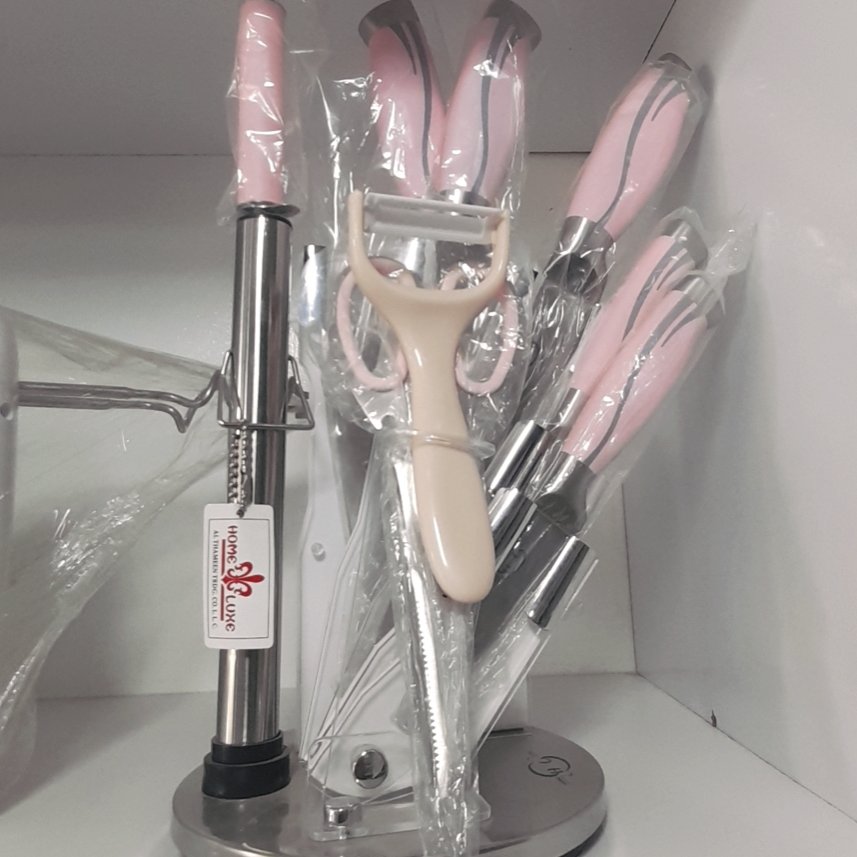 سرویس چاقو صورتی 