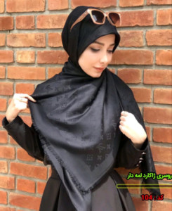 روسری ژاکارد لمه دار زیبا قواره 140
