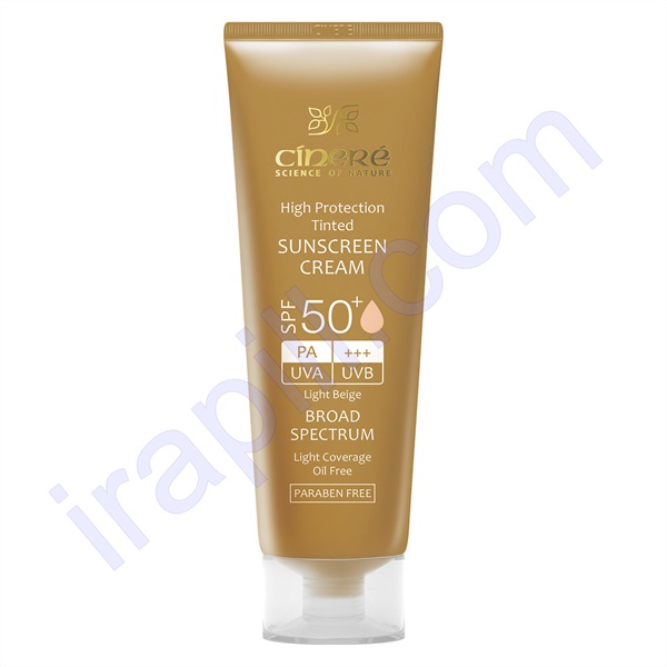 کرم ضد آفتاب بژ روشن SPF50 سینره حجم 50 میلی لیتر