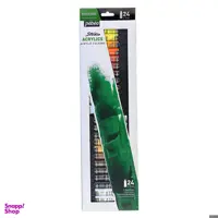 رنگ اکریلیک 24 رنگ پ ب او کد 71532 حجم 12 میلی لیتر بسته 24 عددی