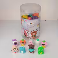 تراش سیلیکونی Rainbow کد 321 (بسته 50 عددی)
