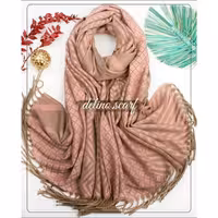 شال موهر پشمی صورتی