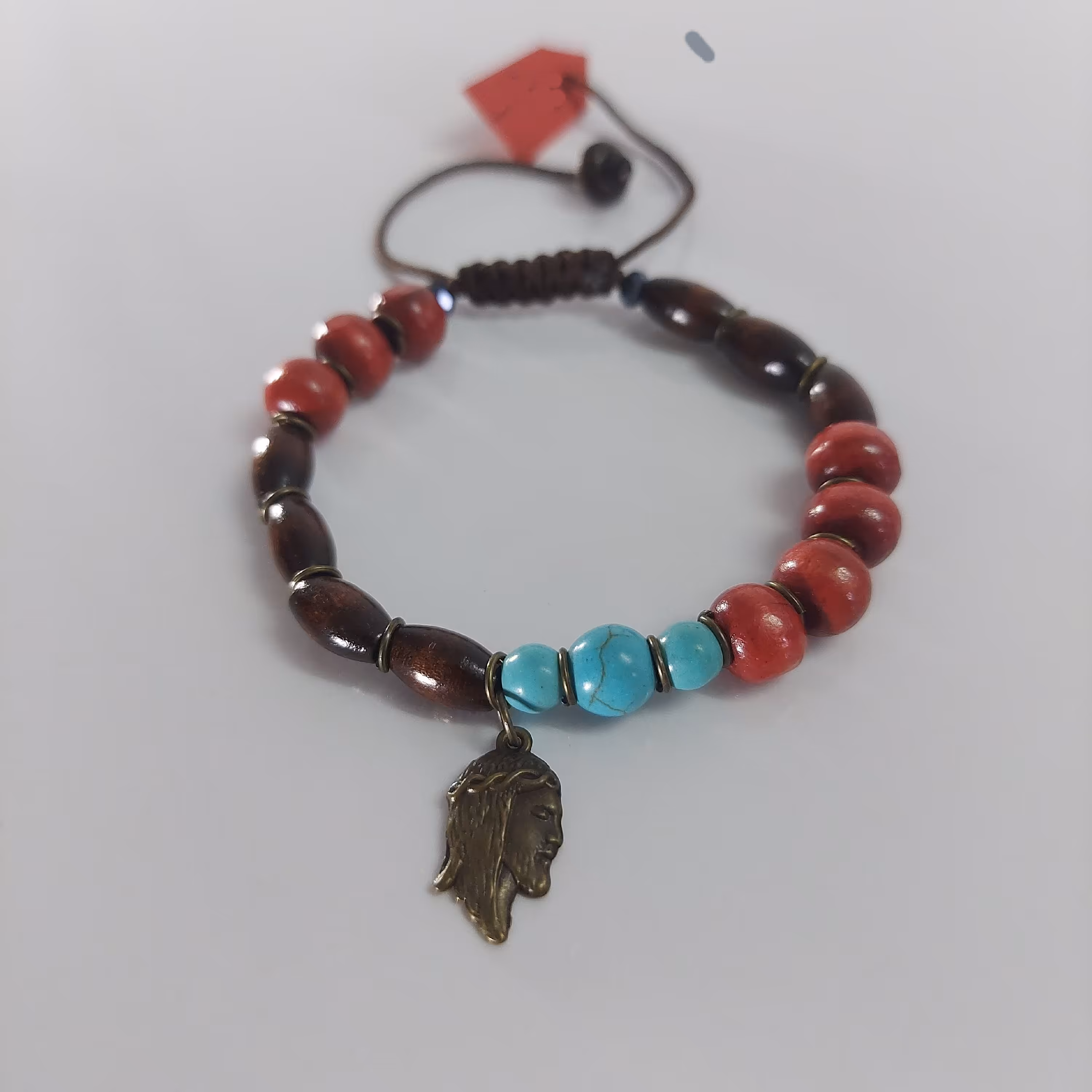 دستبند چوبی آویزدار کد H028