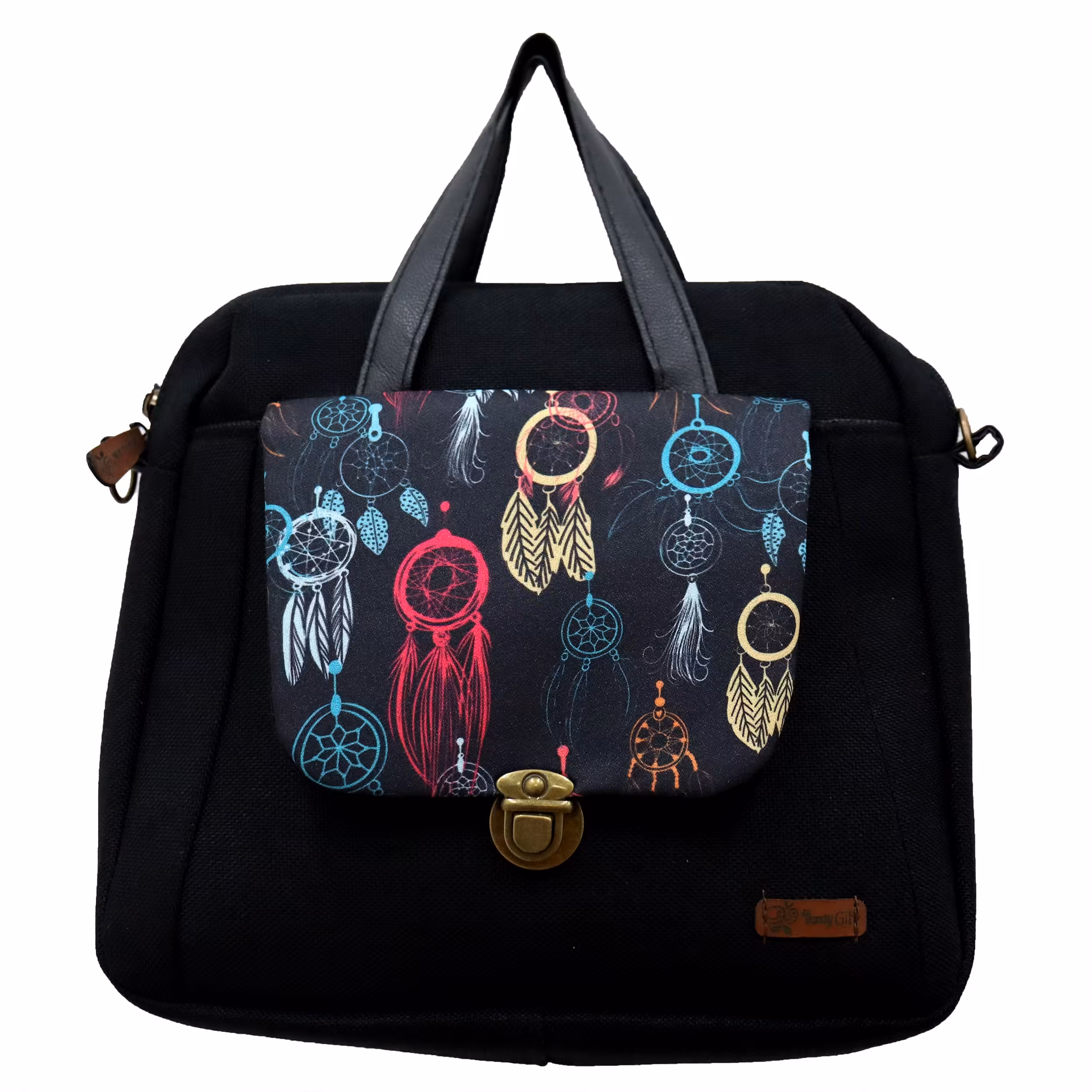 کیف زنانه مدل دریم کچر جنس کتان سایز 30در26