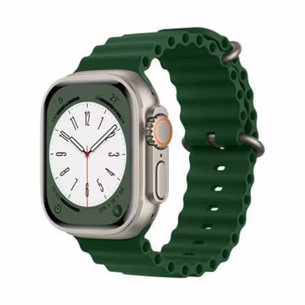 ساعت هوشمند مدل X8 ULTR(کپی اپل واچ 8 اولترا) طلایی با بند سبز