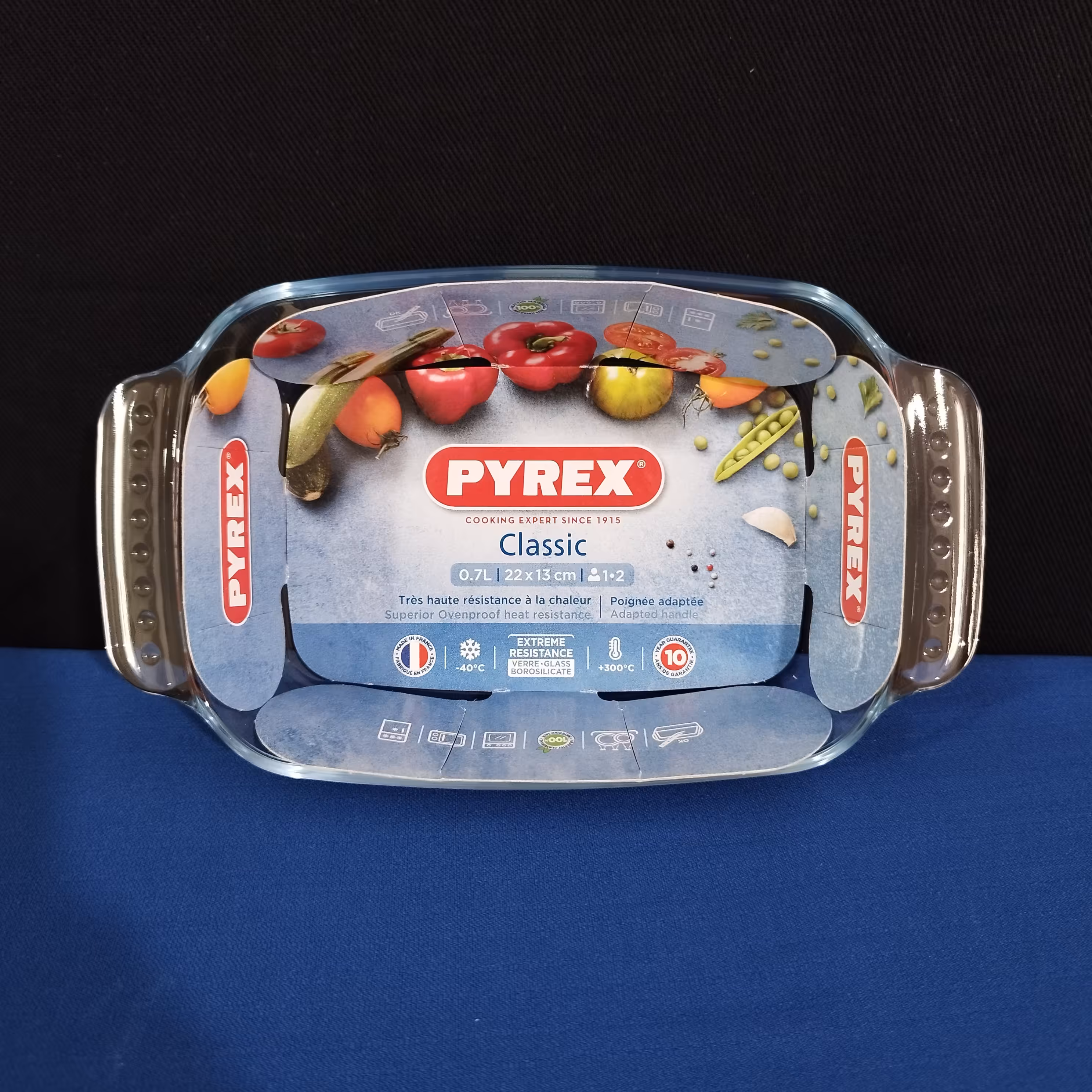 تابه مستطیل پیرکس فرانسه سایز 22 در 13 PYREX