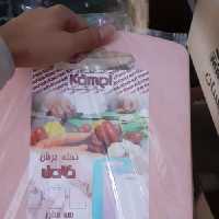 تخته برش گوشت و سبزیجات پلاستیکی دسته دار کامل.