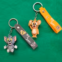 سر کلیدی تام و جری سیلیکونی وارداتی  ( پک دو عددی )