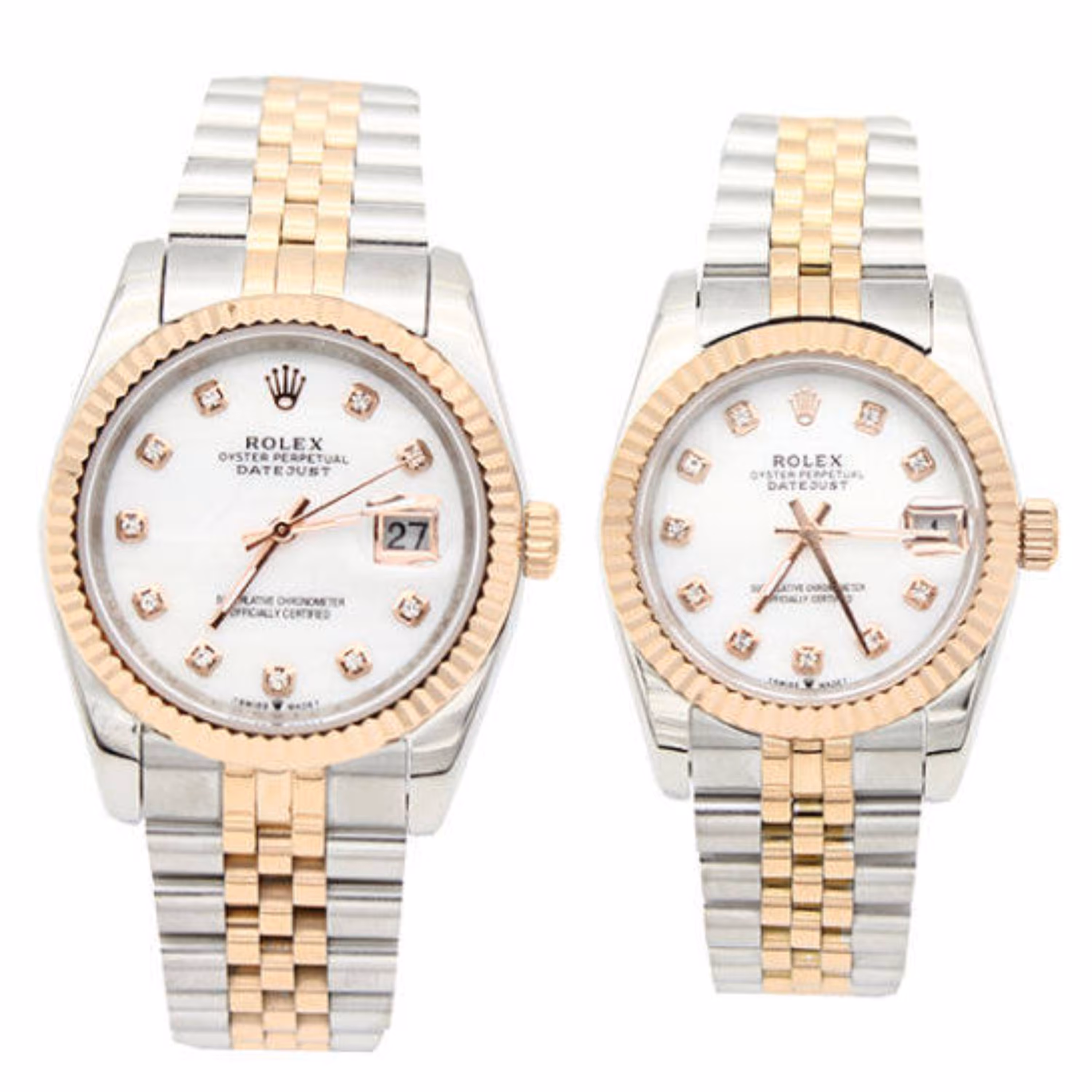 ست ساعت برند Rolex طلایی سفید مدلی محبوب بین ساعت های جهان