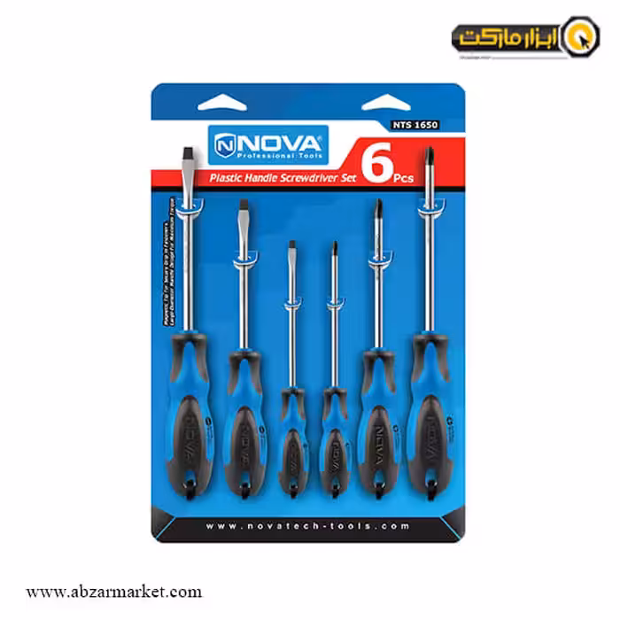 ست پیچ گوشتی نووا 6 عددی مدل NTS-1650