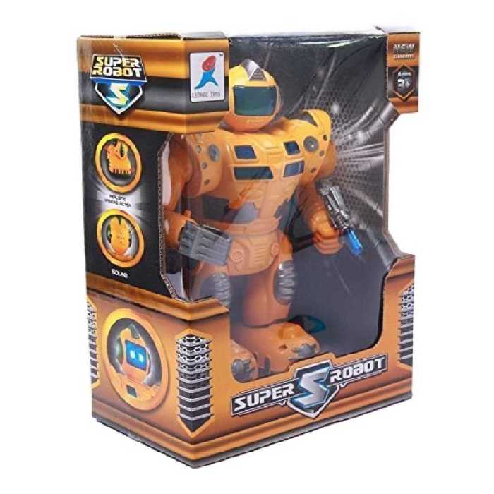 ربات موزیکال و متحرک وارداتی رنگ نارنجی کیفیت عالی