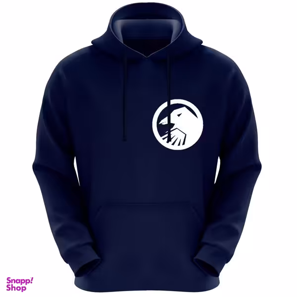 هودی مردانه طرح کلاغ کد K181 رنگ سرمه ای