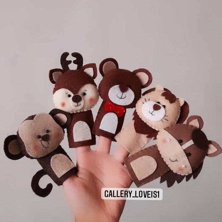 عروسک انگشتی حیوانات جنگل
