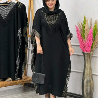 مانتو عبایی ابروبادی مدل ژینا